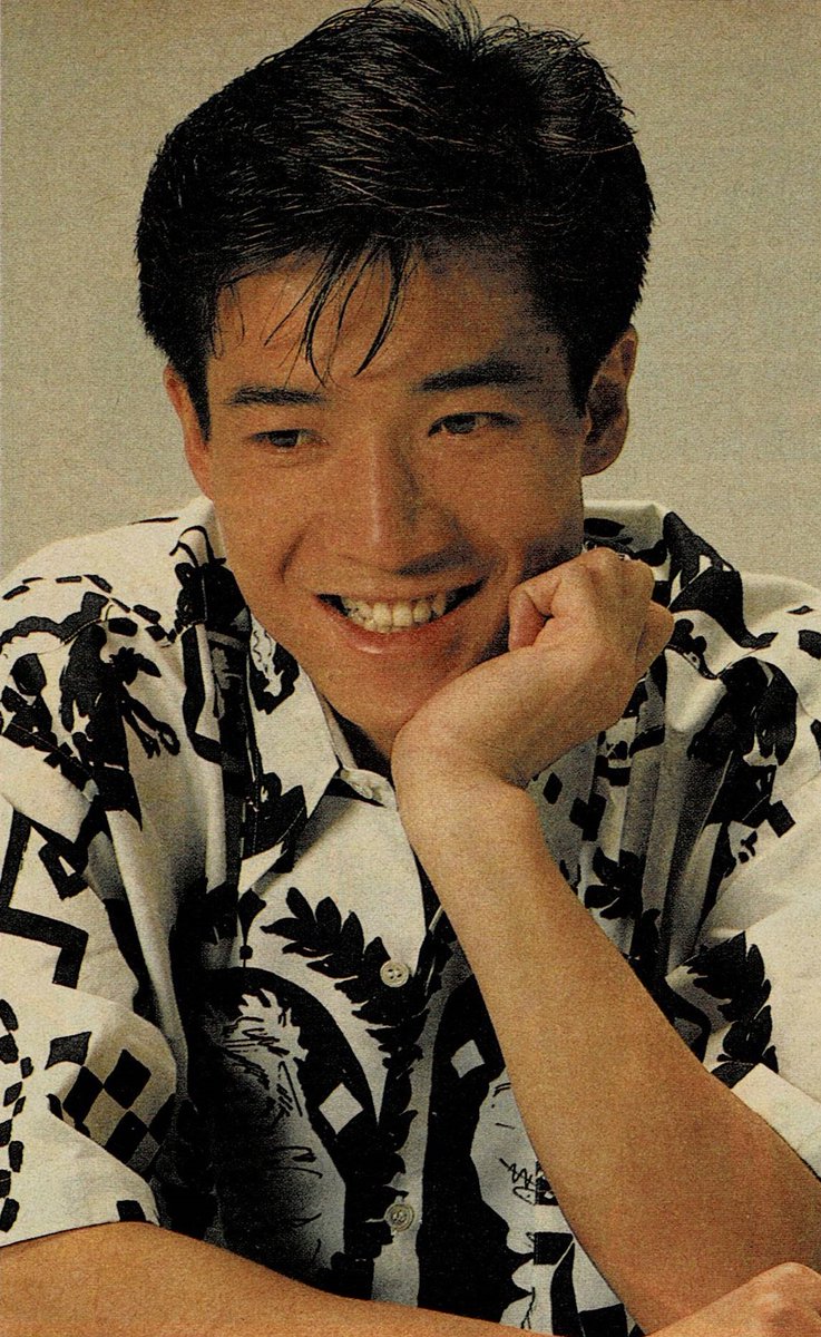 田原俊彦 1987年春 トシちゃんの素顔再チェック この笑顔がたまりません😍