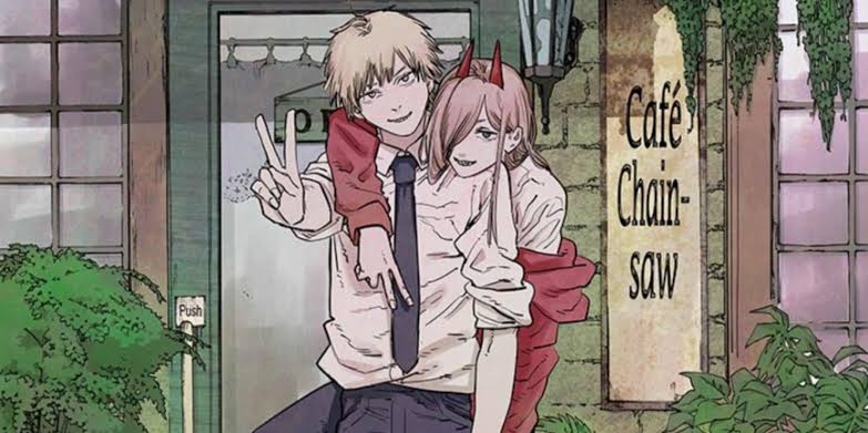 Макима и пауэр. Chainsaw man Power and Denji. Chainsaw man Denji x Power. Человек бензопила Пауэр и Денджи.