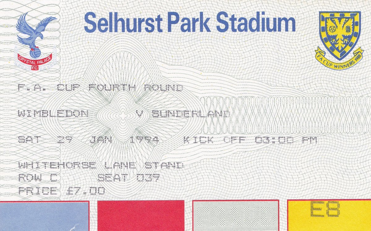 i couldn't make it home that weekend. so while my dad was sat in my seat, i was at selhurst park...
