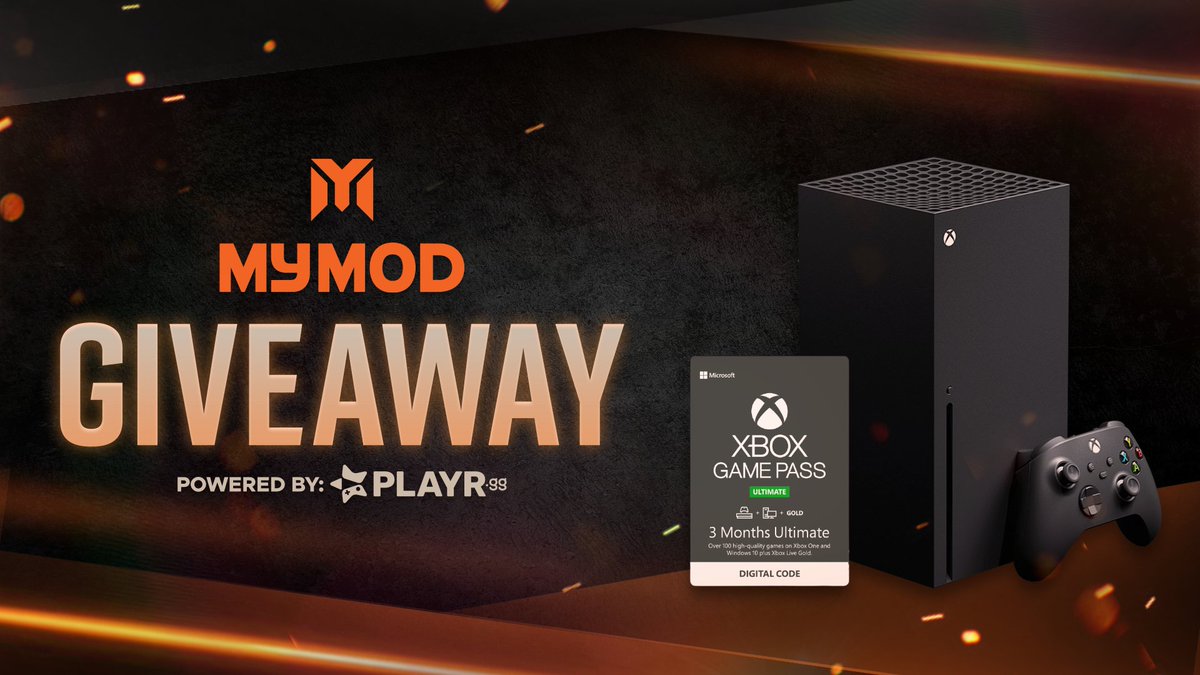 mymodgaming's tweet image. MASSIVE GIVEAWAY! 😱

To celebrate our launch we've teamed up with @PLAYRgg to give away an Xbox Series X + Xbox Game Pass ULTIMATE to one lucky winner! 🍀

Retweet, Tag &amp;amp; Share 🗯

Enter Here ➡️ l8r.it/bMmi

No purchase necessary - Ends March 13th @ 9AM GMT 2021 ⏰