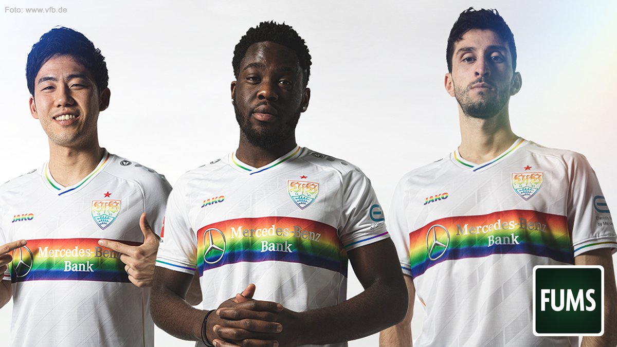 Anzeige | GEWINNSPIEL 🌈 

Wir verlosen 1x das #VfB Vielfalt-Trikot (Gr. L) - oh happy day 🌈 Das Trikot ist auf 1.893 Stück limitiert &amp; bereits ausverkauft. 
 
• liken
• @FUMS_magazin &amp; <a href="/JAKO_info/">JAKO AG</a> folgen 
• RT

Das Gewinnspiel geht bis zum 31.01.2021 um 23:59 Uhr. Ciao Kakao.