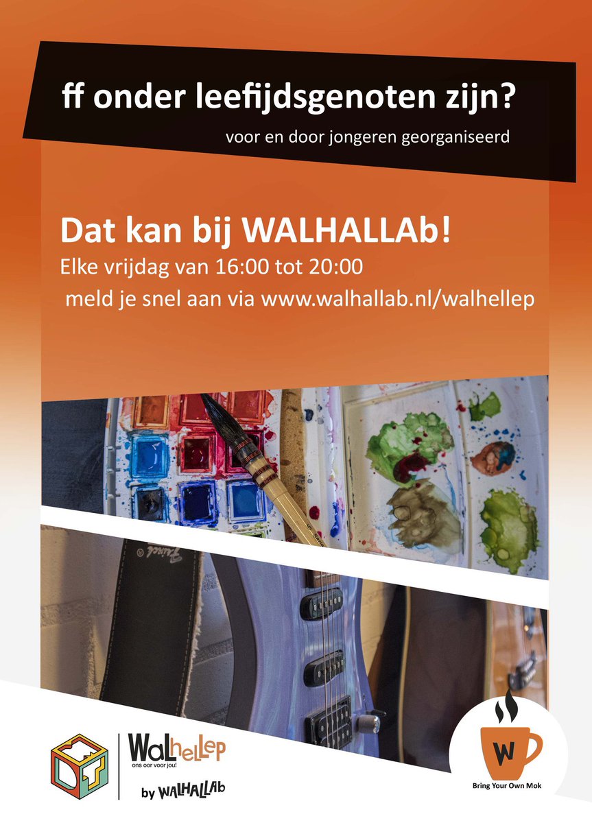 Vandaag dus! Meld je snel aan🎸🎨 walhallab.nl/walhellep