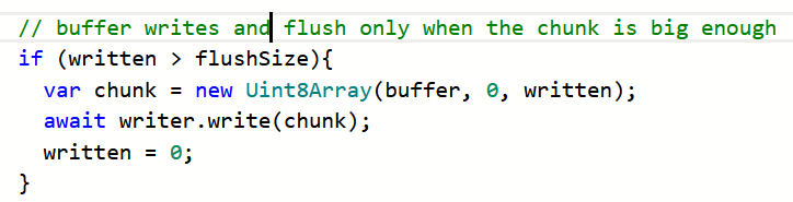 Scooletz's tweet photo. 💡 The foundations of CS are language agnostic! The solution might use #dotnet or #javascript . Data accessing patterns, smart batching etc. are applicable in every case.
Below, a part of my take on batching/streaming in modern JS with #TransformStream and #TypedArray https://t.co/BefZoobDFx