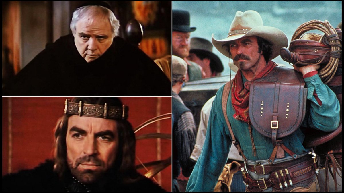  In the early 1990's TOM SELLECK was tied to more classics working with first-class actors.  He starred in 'QUIGLEY DOWN UNDER' (1990) or in Marlon Brando's 'CHRISTOPHER COLUMBUS: THE DISCOVERY' (1992).