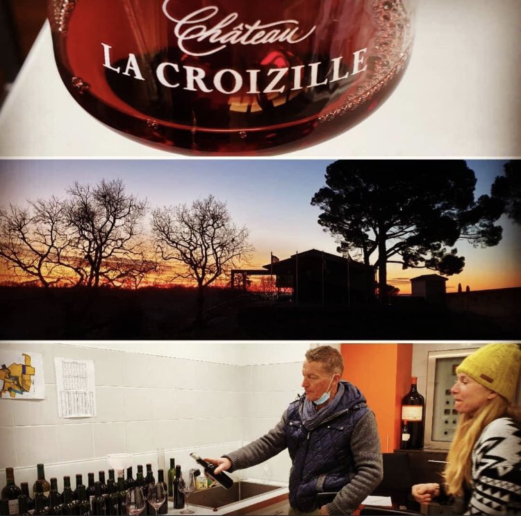 DEMOURsarl's tweet photo. Au lever du soleil, à Saint-Emilion, Jean Michel Garcion et son assistante Izabela, dégustent les échantillons du nouveau millésime du Château La Croizille.
Restons patients .... l équipe contrôle et assure sa réussite finale.
#vintage #tasting #winetasting #winelover #bordeaux https://t.co/eGjOWJYrBo