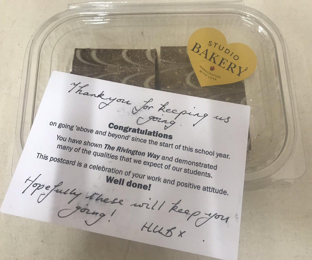 What a lovely way to start a Friday morning! Special delivery from the <a href="/HubRbhs/">RBHS HUB</a> by star Yr10 students Brooklyn &amp; Edward! Tasty treats for morning break that were VERY gratefully received - THANK YOU 😊😋