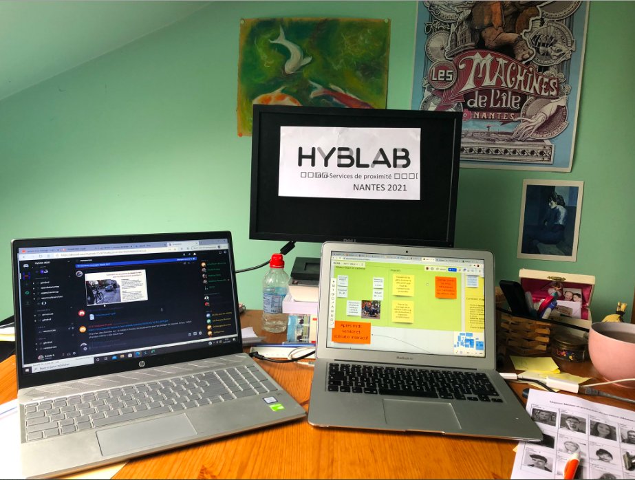 EstellePrusker's tweet image. Prête pour la dernière journée d'atelier #Hyblab #Nantes : en mode commando pour suivre le bouclage des 10 projets d'Info Services réalisés par les 122 étudiants des 3 écoles @audencia_com @PolytechNantes @agrecoleimage ! #hybridation à distance :-)