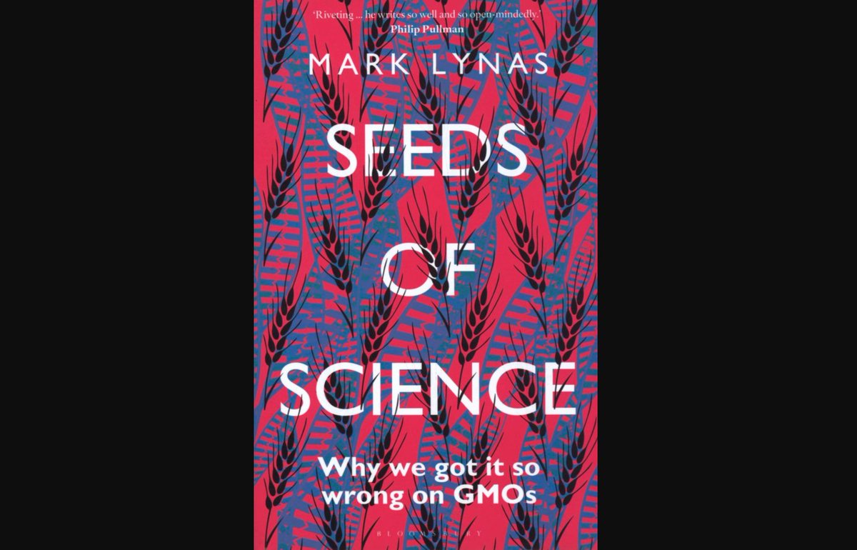 MarekBidwell's tweet photo. Great #GreenThinkers book club last night discussing #SeedsofScience by @mark_lynas. The book moved my thinking on #GMOs forwards by 20 years. I recommend it to anyone who's view of GMOs is limited to 'evil corps taking over the world'. I also valued the author's #honesty. https://t.co/q9LTQk2h4A