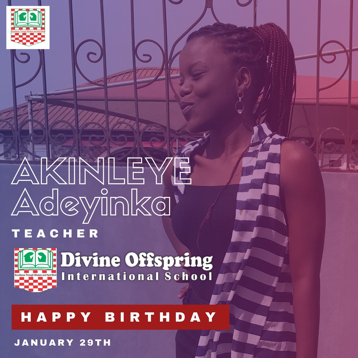 DOIS_NG's tweet photo. Happy birthday π Miss AKINLEYE Adeyinka - @adejedar.
The ever beautiful @adejedar is calm and loves music.
She loves to be amidst children and tends to forget her worries and become a child most times.
Cheers π₯ to our nature and football lover.
#DOIS #DivineOffspring https://t.co/M9GzyZsl7p