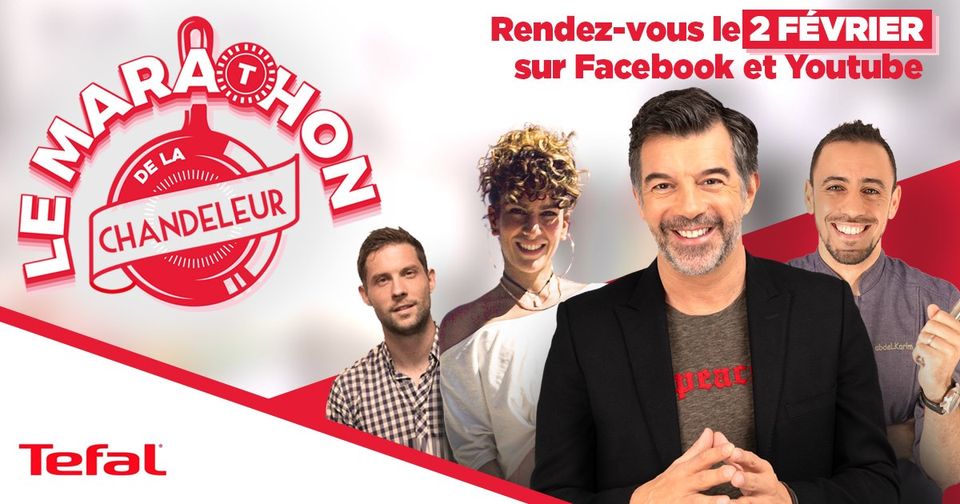 Rendez-vous le mardi 2 février avec @Tefal_France  sur leur page Facebook pour un grand live Marathon De La #Chandeleur 🥞 !