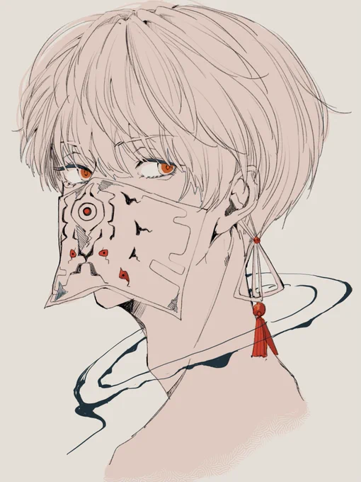 昨日深夜テンションで描いた...
呪符貼られた狗巻先輩 