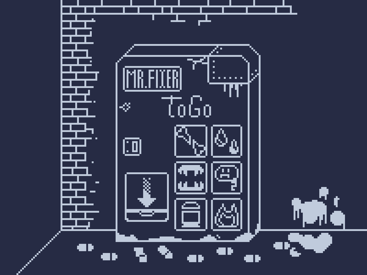 NullRoboi's tweet photo. Mr. Fixer! TO GO! You never know when you could need a Fixers #support #pixelart @Pixel_Dailies #pixel_dailies https://t.co/ovhfaM3qCb
