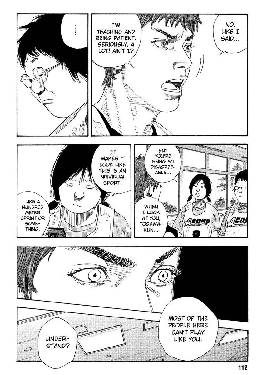 One of his A-camp teammates asks him why he doesn't run paralympic track instead of basketball. He is frustrated with his teammates, and they are frustrated with him, why not compete in an individual event?