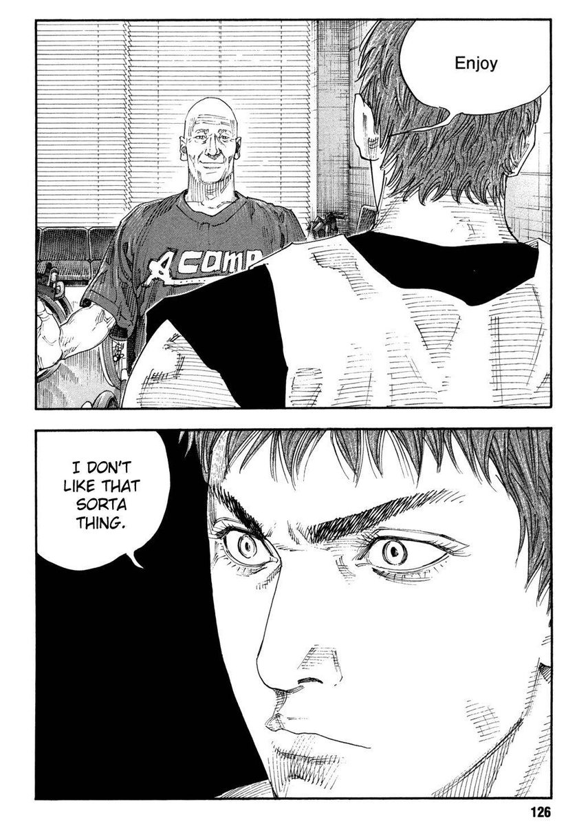 When Togawa is asked if he enjoys basketball, he says “I don't LIKE that kind of thing”. Togawa has lost sight of why he originally played sports. When he ran track, he ran because he had a love and passion that drove him to compete to the best of his ability.