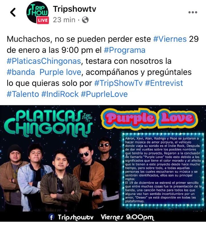 Desminombre's tweet photo. Habemus entrevista.
Mañana 9:00 pm
#purplelove
#bassterd
#indierock
#rocksitodesecundaria https://t.co/YRzvLZdjqA