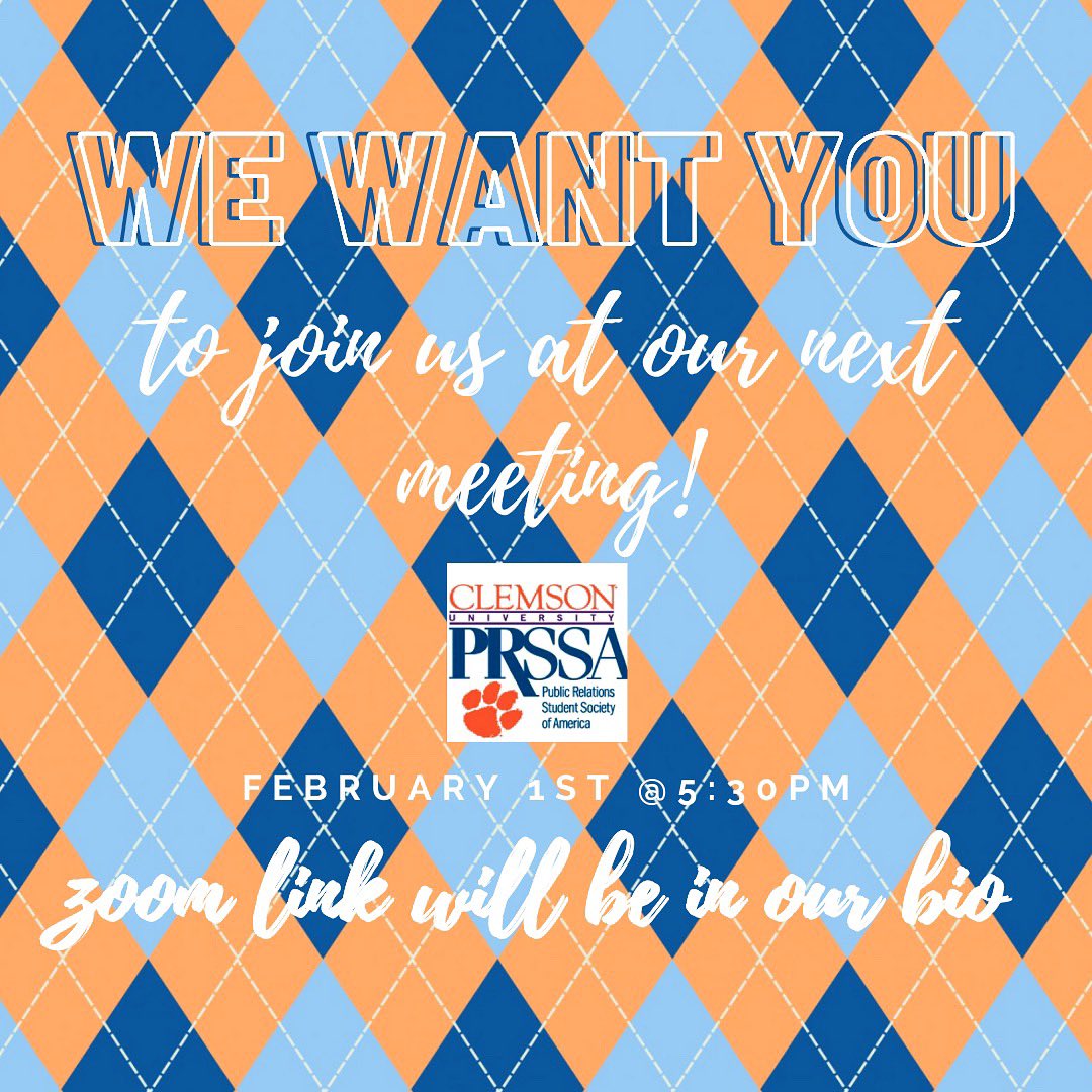 Clemson PRSSA tweet media