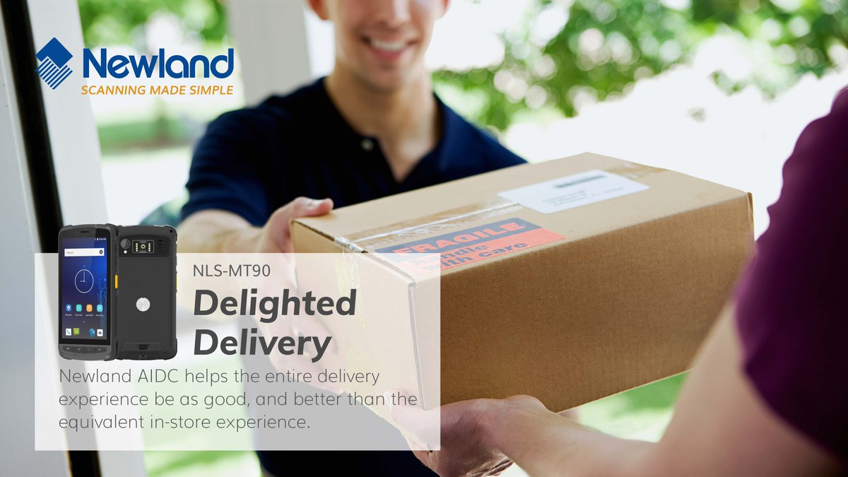 Newland_AIDC's tweet photo. The express delivery is a delivery of wishes and happiness. Newland AIDC #MT90 is delighted to be part of the elated delivery both for the delivery people and the recipients.
https://t.co/PovrJe7qQR
#newland #aidc #mobileterminal #enterprisemobile #AER #express #Delivery https://t.co/bdyK4A8A3J