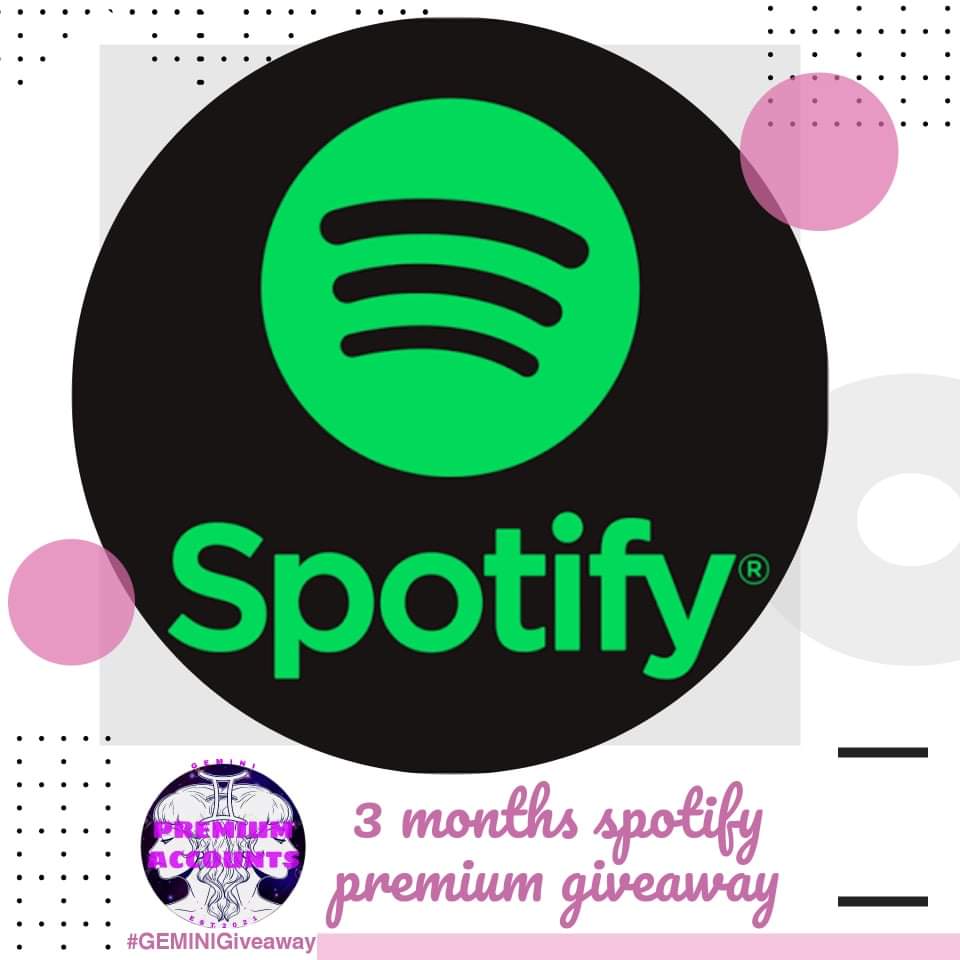 GEMINIPREMIUMS's tweet photo. 3 MONTHS SPOTIFY PREMIUM GIVEAWAY!

MECHANICS
•Must be following us
•Like this post
•Quote retweet this post and promote our shop
•Use the Hashtag #GEMINIGiveaways
•Mention mutuals below.
•ends on Feb 4, 2021
Unli entries
Ps. comment down below your proof https://t.co/ys1v7b1qeU