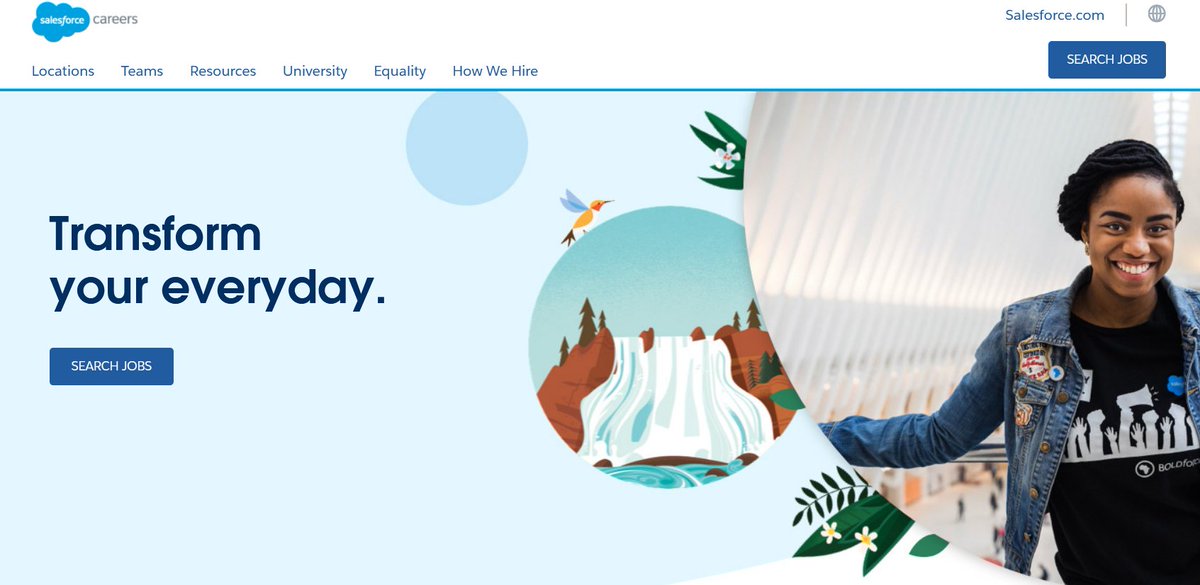 95/ Salesforce: "transform your every day"