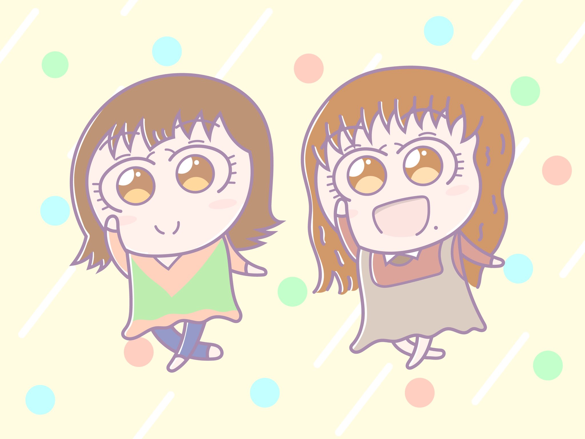 Aki かわいい子供 動物イラスト描きます Twitter पर 仲良く小顔ポーズしている女の子たち 今回は可愛くポップな感じのイラストを描きました 自分でも可愛く描けたと思います イラスト イラストレーター かわいいイラスト 女の子 絵描きさんと繫がりたい