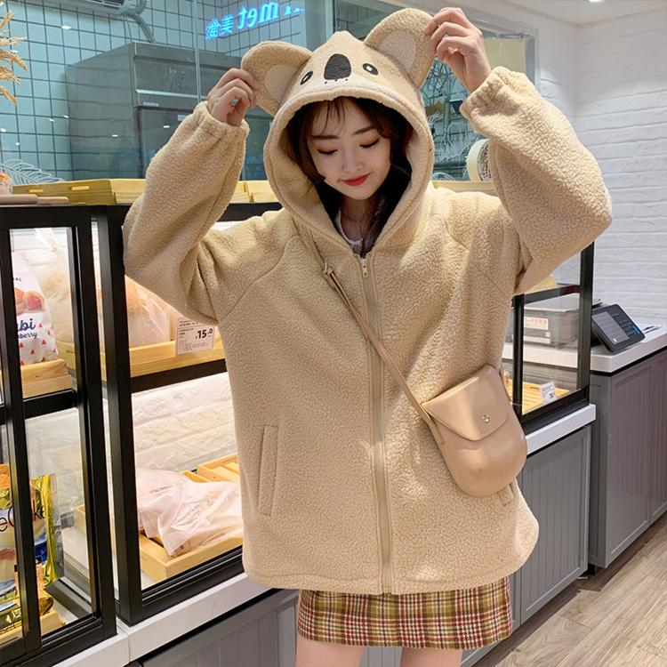 peonyelf's tweet photo. 『かわいいコアラ耳フード付きラムベルベットジャケット』❄️❄️2点買うと25%OFF❣️❣️

▷https://t.co/DazfIKyo9N https://t.co/7idbbCt8to