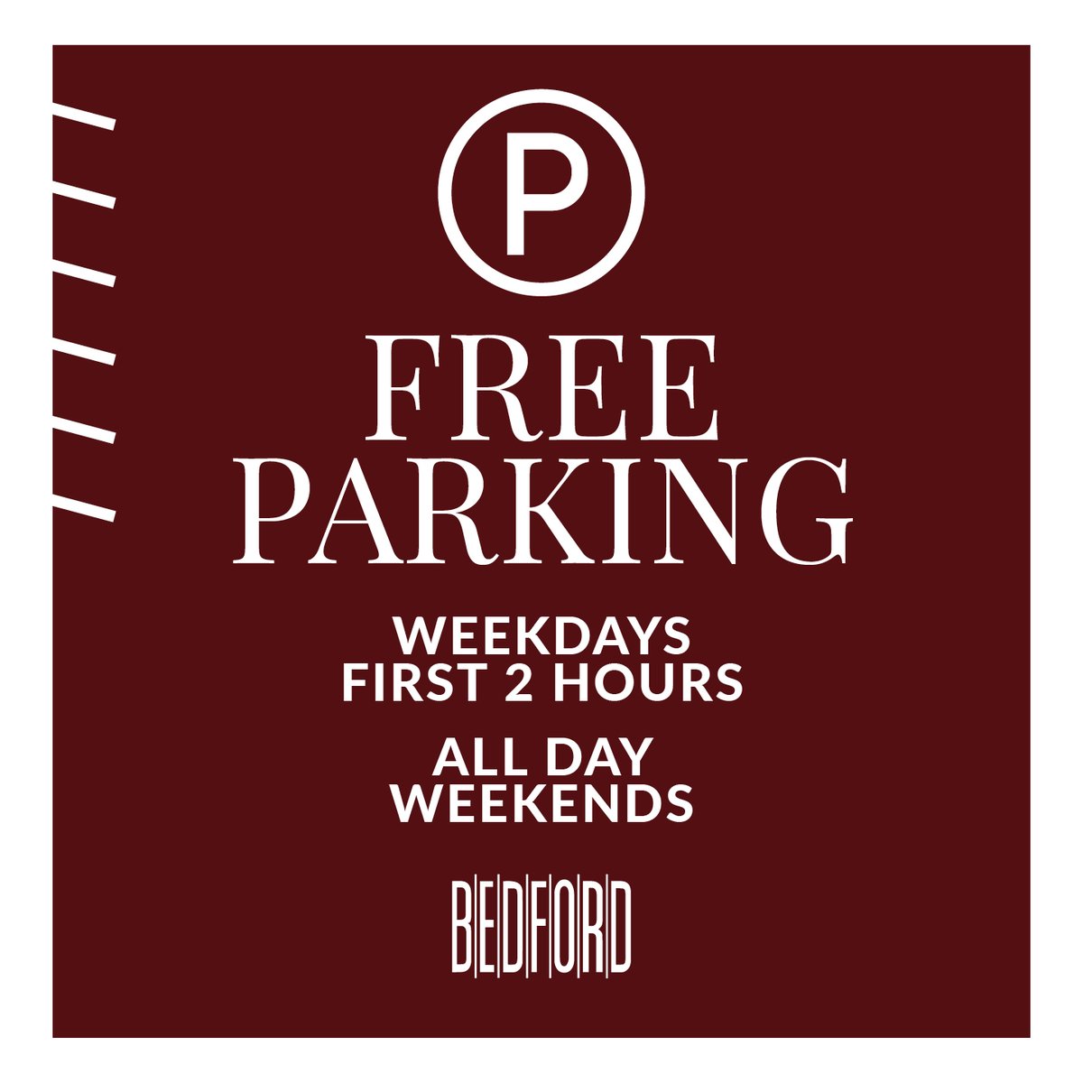 BedfordCentre's tweet photo. Visit Bedford this weekend and get FREE parking all day! and on weekdays get the first two hours on us!
Come to @BedfordCentre and #SpoilYourself and we'll treat you.
#BedfordCentre #AClassofitsOwn #MoreTimeToShop #FreeParking https://t.co/lqrPIl6u2m