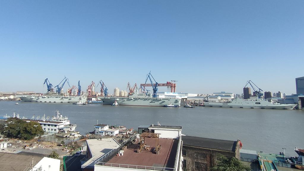 3rd ship of 075 class LHD and Pakistan's second 054AP launched today ...