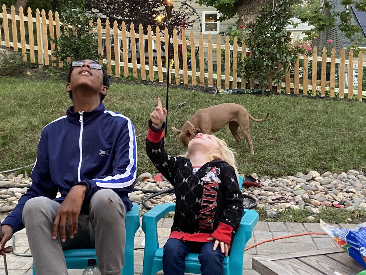 I don’t know what we were looking at. I just do what she tells me.