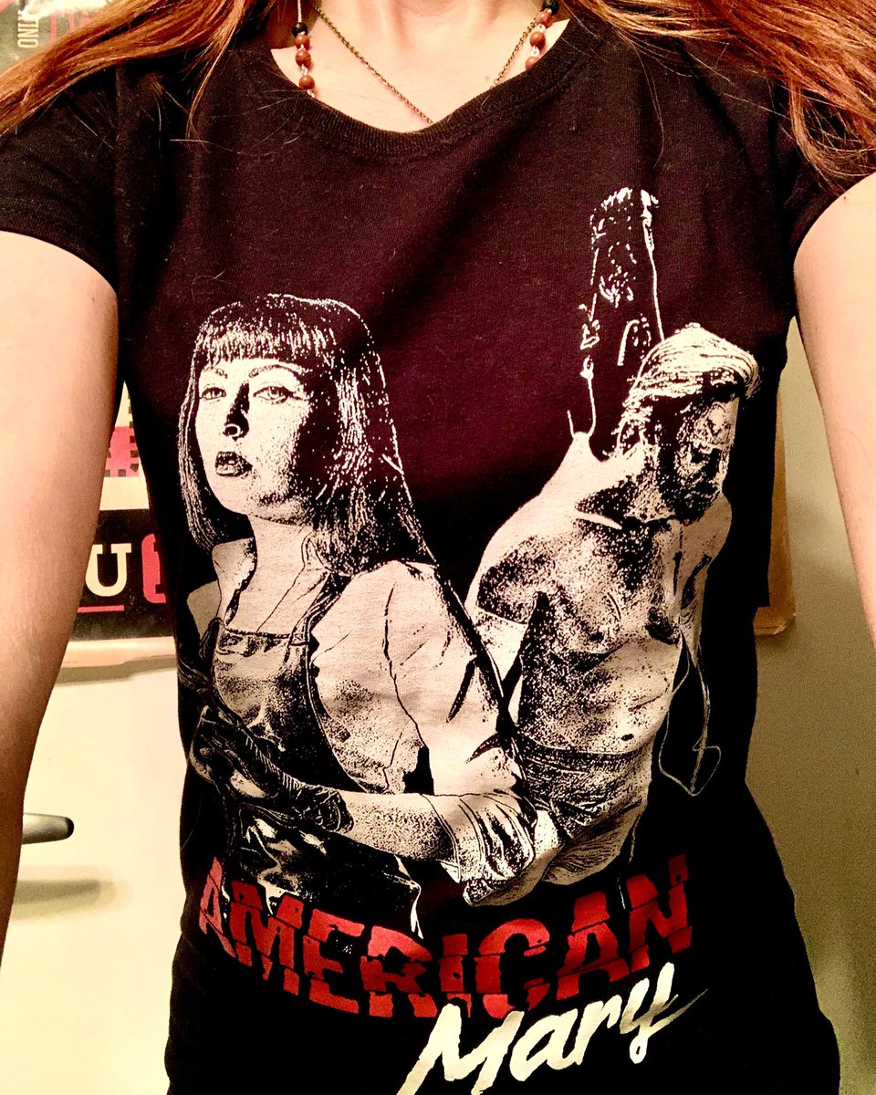 twisted_twins's tweet photo. Look DAMN fine for only $14.99!! ♥️♥️ Get your own gore-geous American Mary shirt right here - https://t.co/isknEx57cS https://t.co/c4ckWaB24C