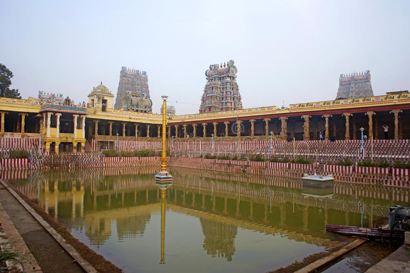 Madurai Meenakshi Sundareswarar temple was built by King Kulasekara Pandya He built the main Portions of the threestoreyed gopura at the entrance of Sundareswarar Shrine and the central portion of the Goddess Meenakshi Shrine are some of the earliest surviving parts of the temple