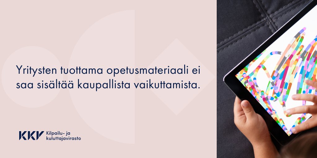 kkv_uutiset's tweet photo. Yritysten yhteistyö kasvatuksen ja koulutuksen kanssa on syventynyt. Kuluttaja-asiamiehen linjaus kertoo, miten yhteistyö onnistuu #kuluttajansuoja’lain puitteissa:
✅vierailut ovat sallittuja
🚫opetusmateriaali ei saa sisältää kaupallista vaikuttamista.

https://t.co/TsBPhEKpbG https://t.co/4QHiJ2GA7z