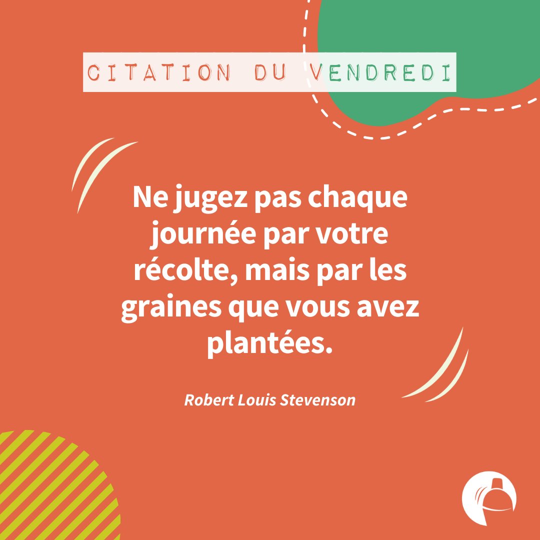 [CITATION DU VENDREDI]

Aujourd'hui, l'équipe de CoCoShaker souhaite vous insuffler de bonnes ondes avec une citation de l'écrivain écossais Robert Louis Stevenson, connu pour son roman Dr. Jekyll et M. Hyde.

#créezlechangement #entreprenezsocial #demainenauvergne