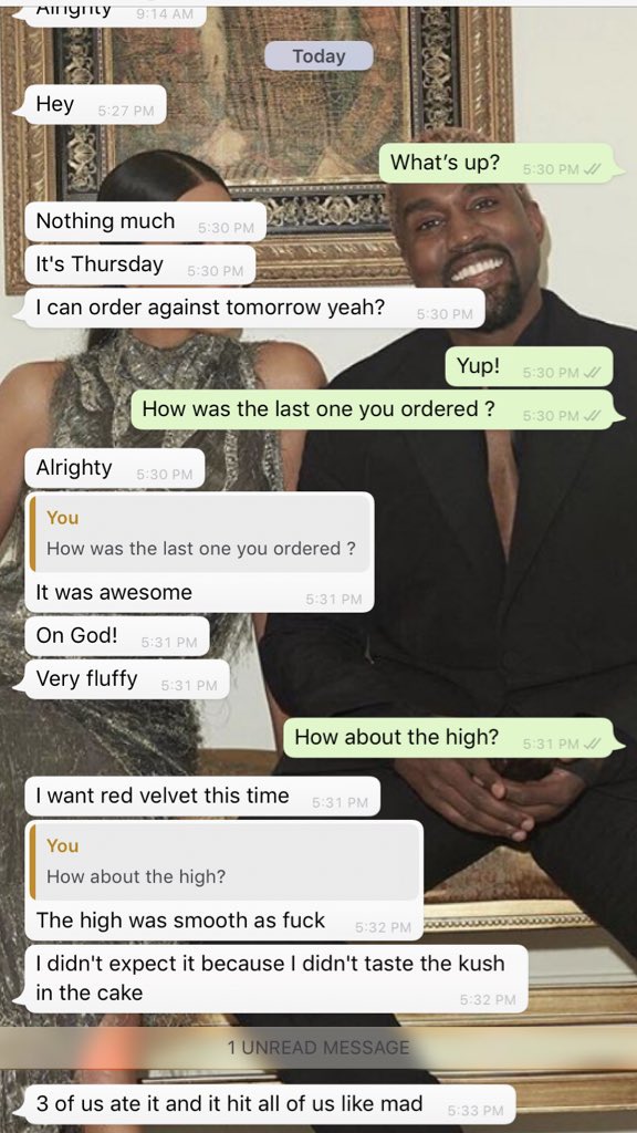 ufybaked's tweet photo. Order freshly baked brownies from here! They were baked this morning 🍃

We have Red velvet, chocolate &amp; vanilla for you. 

Loud? Different strains are available 

Place your orders guys, the best source of all things that can get you high. 

Customer review  🔥👇🏽 https://t.co/sMJY8epSts