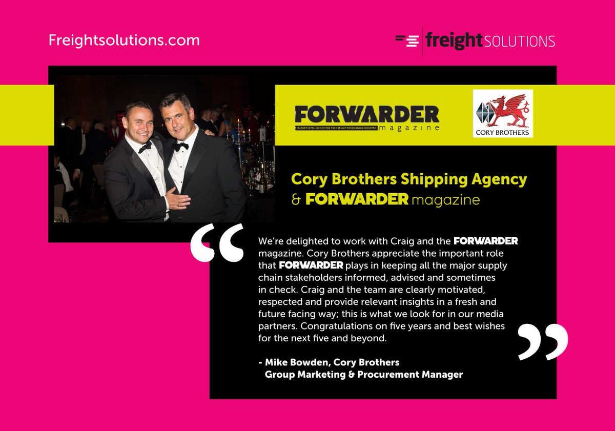 FreightabaseCOM's tweet photo. An amazing testimonial from one of our sponsors of the FORWARDER Magazine .... https://t.co/bi5ED8DQAM