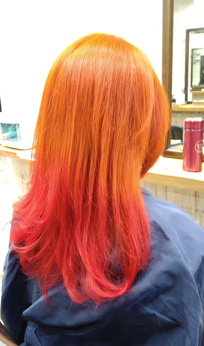 オレンジ髪