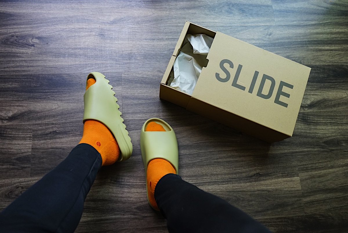 Resin Next Yeezy Slide Drop 2021 Yeezy Slides Pure GW1934 Dead Stock