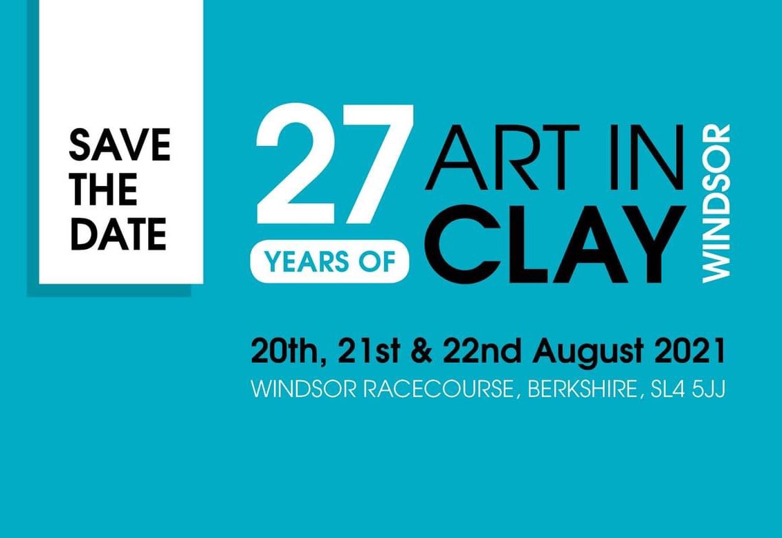 ArtinClay1's tweet photo. SAVE THE DATE.......We are excited to announce the dates for this year's Art in Clay (20th, 21st & 22nd August 2021) and even more thrilled about our fabulous new venue @WindsorRaces π€©
Watch this space for our exhibitors to be announced soon. #ceramics #pottery #ceramicsshow https://t.co/HDV24cyeCF