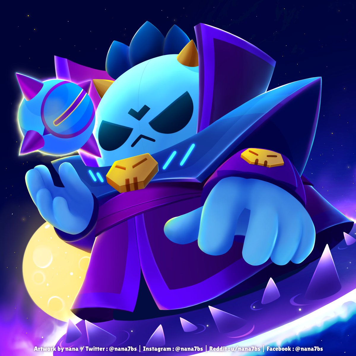 Nana Dark Lord Spike 悪魔王スパイク Brawlart Brawlstars ブロスタ Brawlstarsart ブロスタ鋭角部 T Co 5gm24x7wgf Twitter