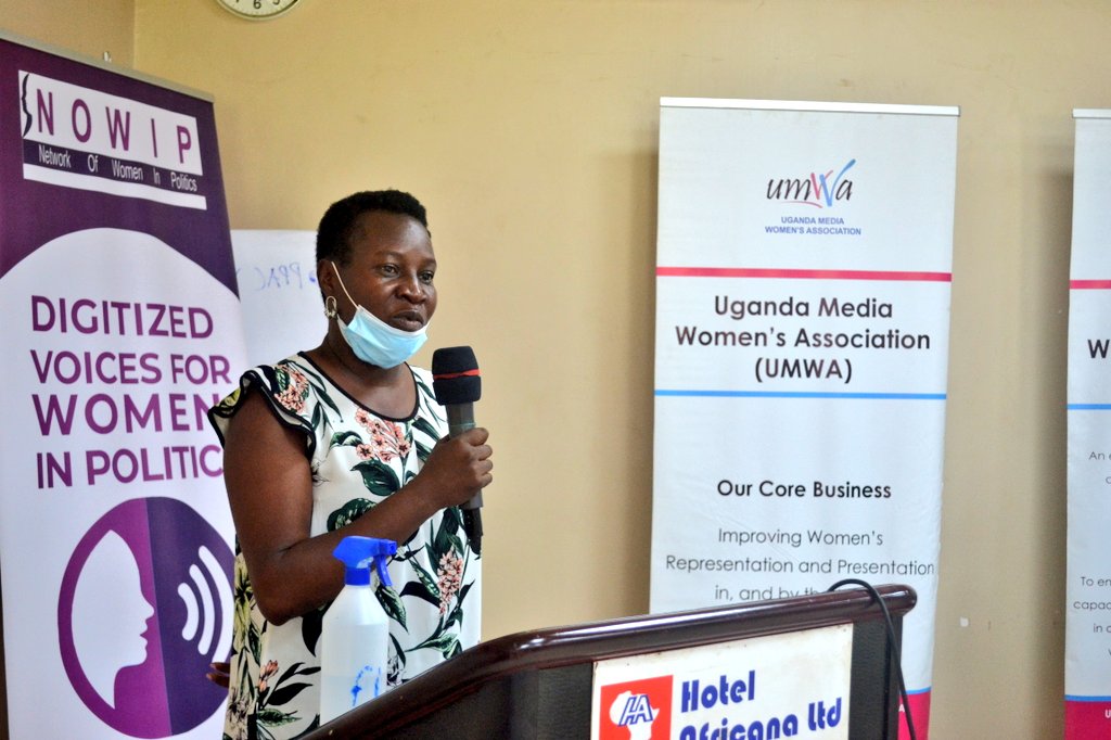 'Women are key actors in promoting good governance of any society. When you empower a woman, you empower a society,' notes Doreen Ruta, Programme Manager at the DGF during the dialogue conducted by @UMWAandMamaFM & @nowippress at Hotel Africana