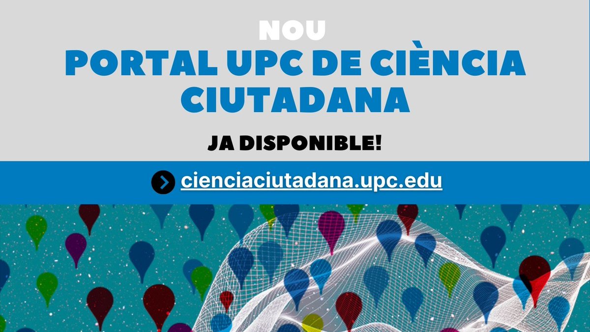 Aquest gener ha nascut el Portal de  #CiènciaCiutadana de  @la_UPC! Hi trobareu projectes on la participació ciutadana és clau, recursos tècnics i material de divulgació. Fes-l’hi un cop d’ull!  https://cienciaciutadana.upc.edu/&nbsp;