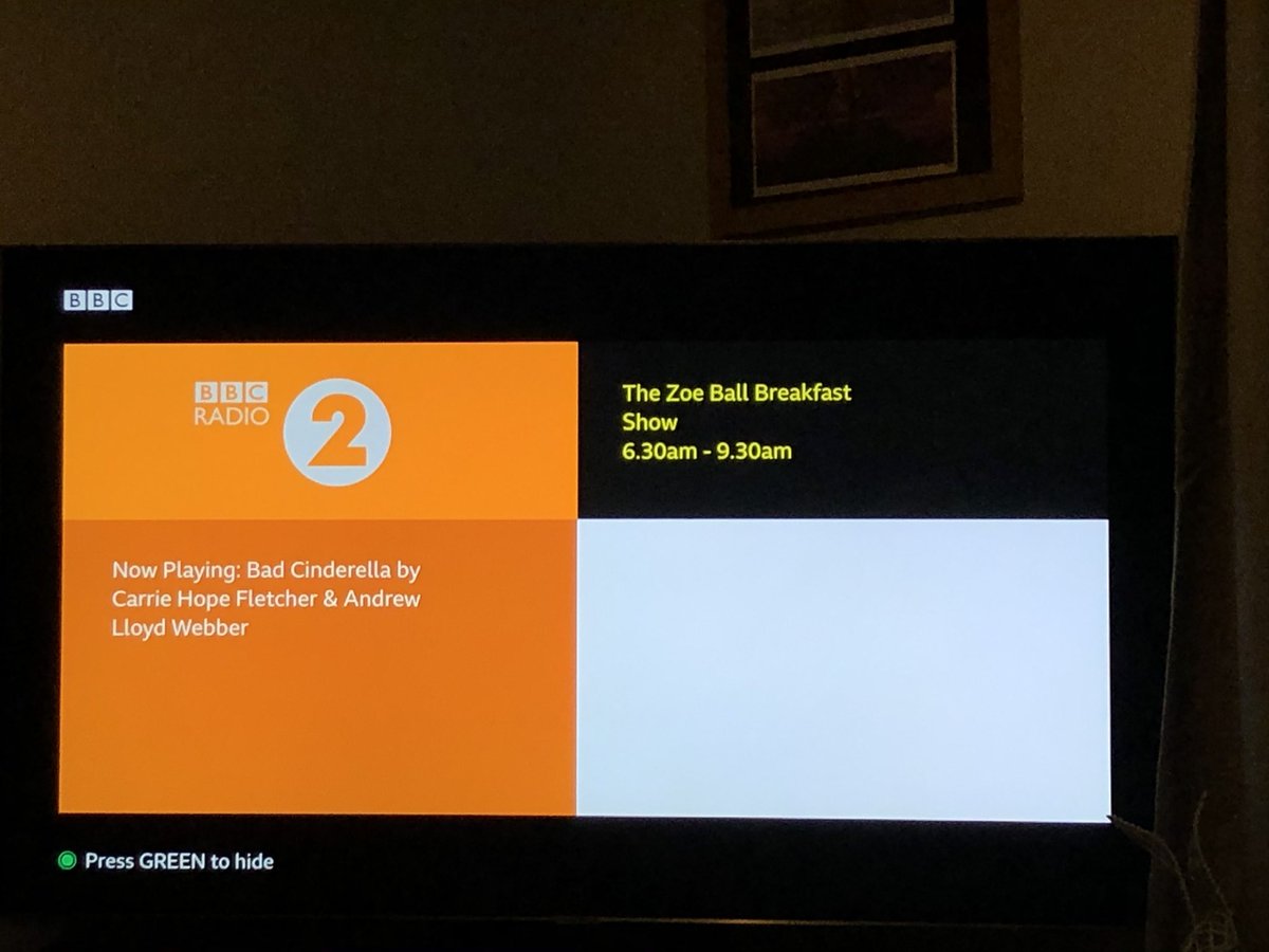 Yes!!! <a href="/CarrieHFletcher/">Carrie Hope Fletcher</a> in full force on <a href="/BBCRadio2/">BBC Radio 2</a> whilst I’m working this morning!! Sounding incredible!