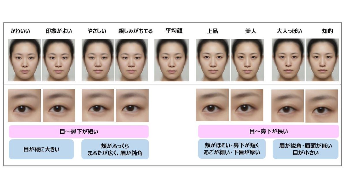 Uzivatel Fashionsnap Com Na Twitteru 話題記事 花王が日本人女性104人の顔を調査した 平均顔 を公開 かわいい やさしい 上品 など8つの印象についてvas評価を実施した 印象顔 を製作しました T Co 177c1ufidg