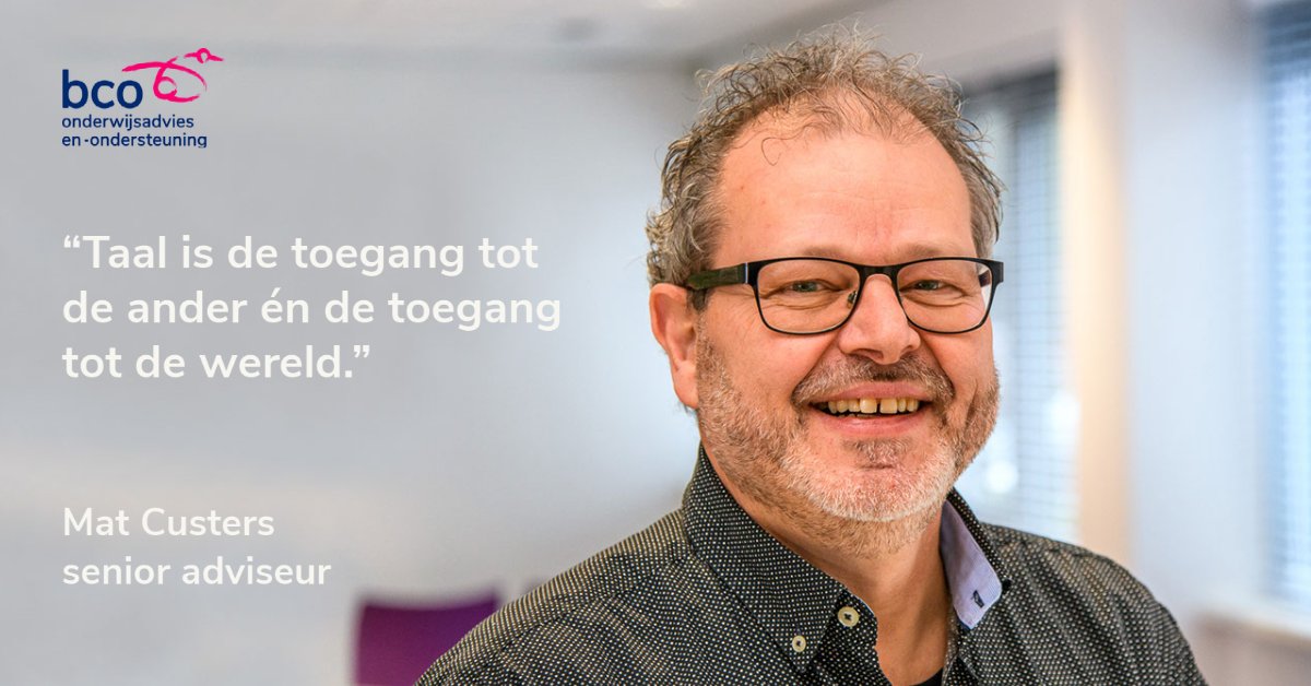 Mat Custers verzorgt tijdens de Inspiratiedag voor het Jonge Kind het webinar ‘Omgaan met de taalverwerving van NT2 peuters en kleuters’. Niet gelukt om een plekje te bemachtigen voor het webinar maar wil je wel meer weten? Kijk op onze website bco-onderwijsadvies.nl/taal-en-lezen #idjk #taal