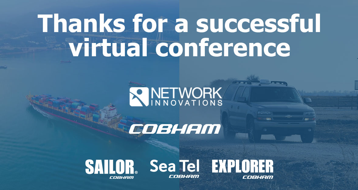 CobhamSATCOMMar's tweet photo. Thank you to @NetworkINV for organising an interesting & informative virtual conference. It was a great success and our #satcom experts enjoyed presenting on our #SAILOR #VSAT platform, SAILOR L-band, understanding #GMDSS, and #SeaTel Triband, amongst other topics. #connectivity https://t.co/MCF17cKpzJ
