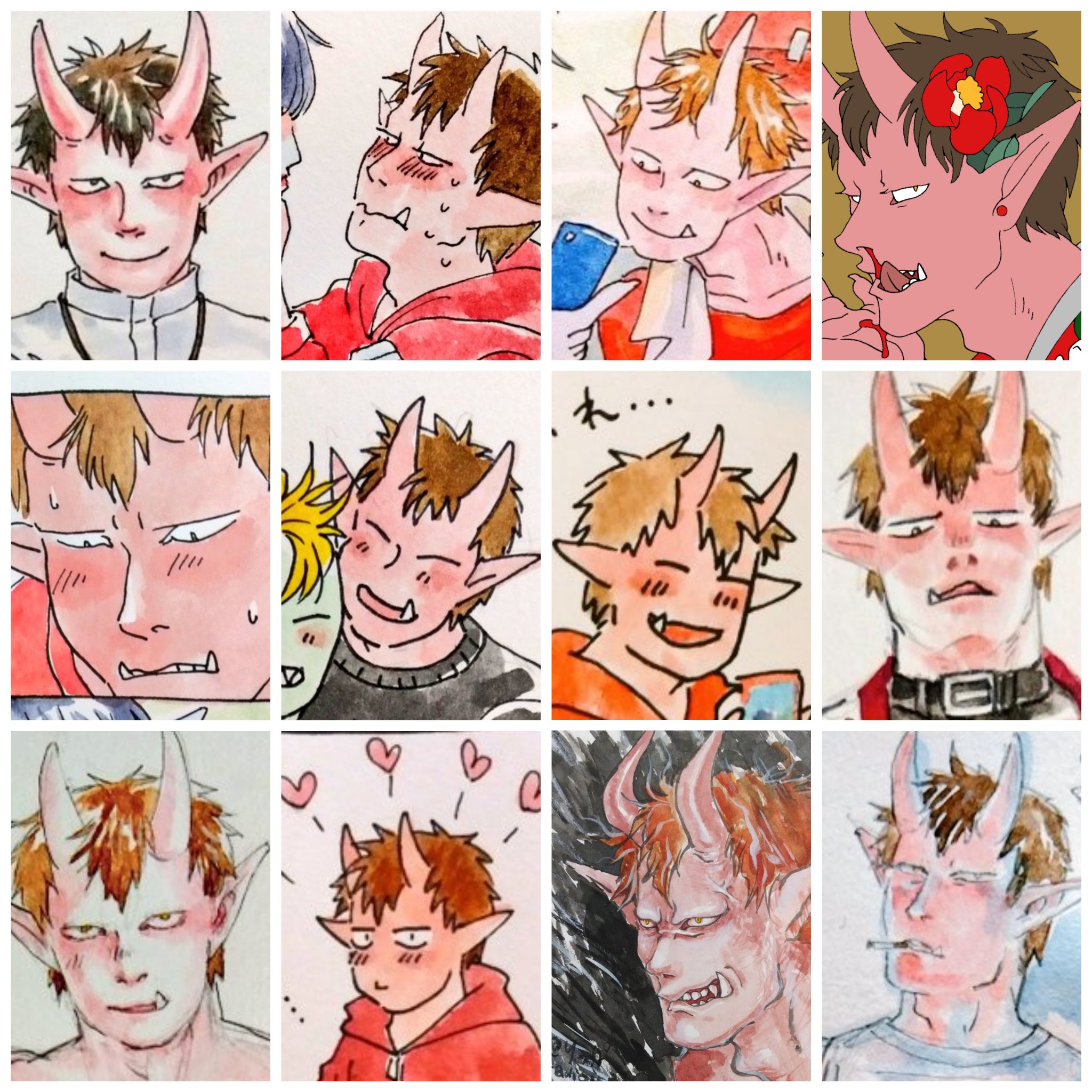 りっぱ 創作クラスタさんの三白眼キャラが見たい 金棒くんと水生くんは三白眼かなぁ 水生くんはもはや四白眼かなぁ T Co Qaanvq67b7 Twitter