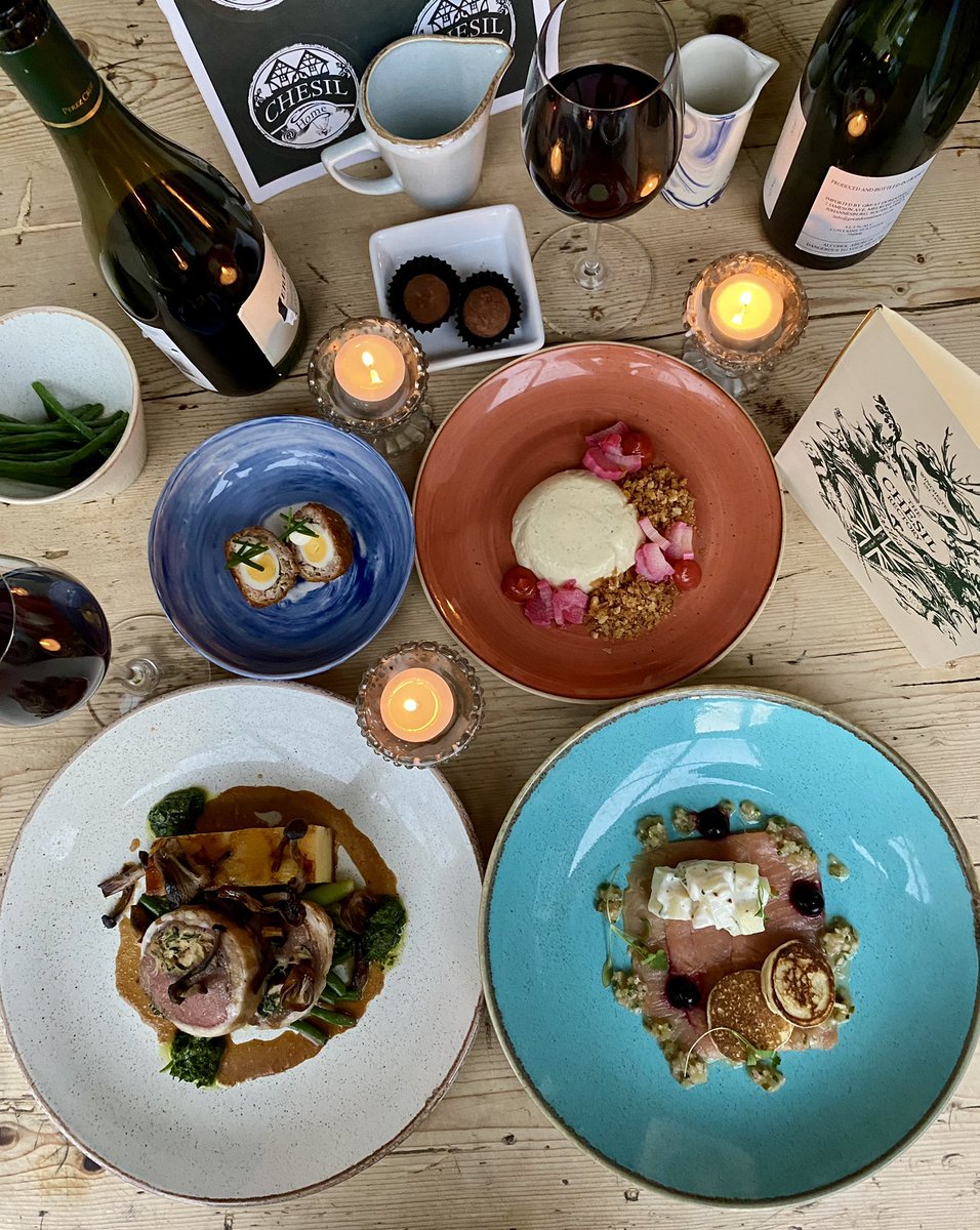 Thrilled to relaunch Chesil at Home with our delicious Valentine’s Menu ❤️ Canapés, starter, main &amp; dessert, not forgetting truffles &amp; wine 😍 We’ve done all the hard work so you can re -heat &amp; get creative in the kitchen! #truetreat #supportlocal link in bio