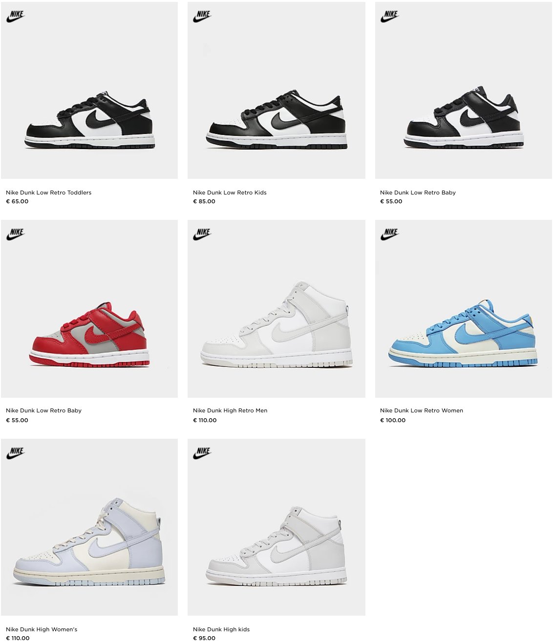 Sneaker Myth on X: "ad: Nike Dunk RESTOCKED At More JD Sports EU Stores! DE  &gt;&gt; https://t.co/vTdrjyQ8kO FR &gt;&gt; https://t.co/deDQYg9US7  https://t.co/cWOPiGOQyE" / X
