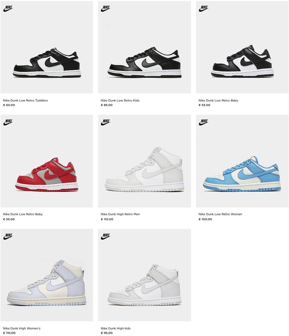 Dunk jd sale