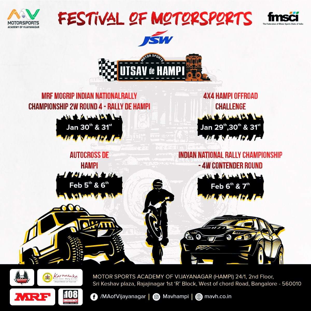 Will be going to rally de hampi tomorrow.........
 <a href="/jswsports/">JSW Sports</a> #godspeedracing <a href="/fmsci/">FMSCI</a> #mrfinrc2020 #rallydehampi