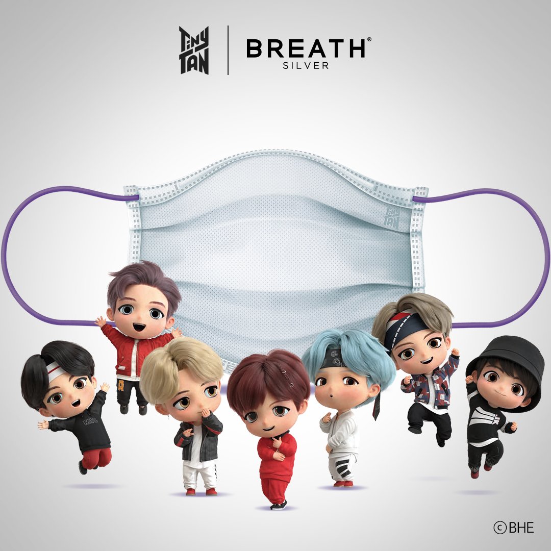 BreathSilver's tweet photo. 타이니탄이 진짜 숨을 쉰다고?😮

브레스 타이니탄 스퀘어 마스크

구매하러 가기
✔https://t.co/9x7wCQ1aWs 
⠀
TinyTAN inspired by BTSⓒBHE

#브레스실버 #breathsilver #엔투셀 #BTS #타이니탄 #TinyTAN #BTSmask https://t.co/iejTsMerew